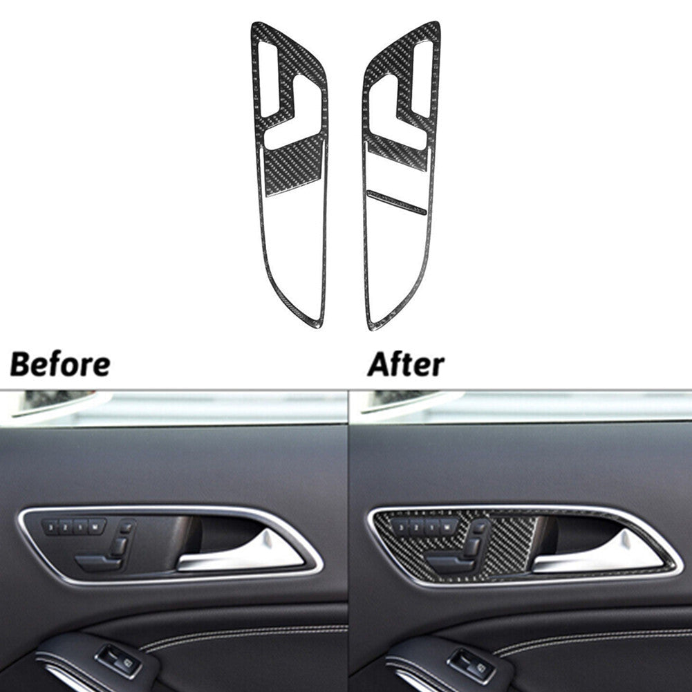 3Pcs Front Door Handle Trim Cover for Mercedes Benz CLA 2014-2018/GLA 2015-2018