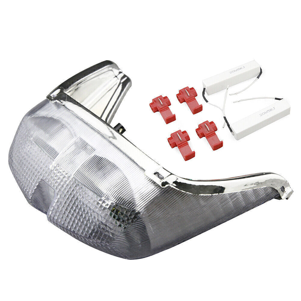 Clear LED Stop Tail Light Brake Turn Signals for YAMAHA 1998 1999 2000 YZF R6