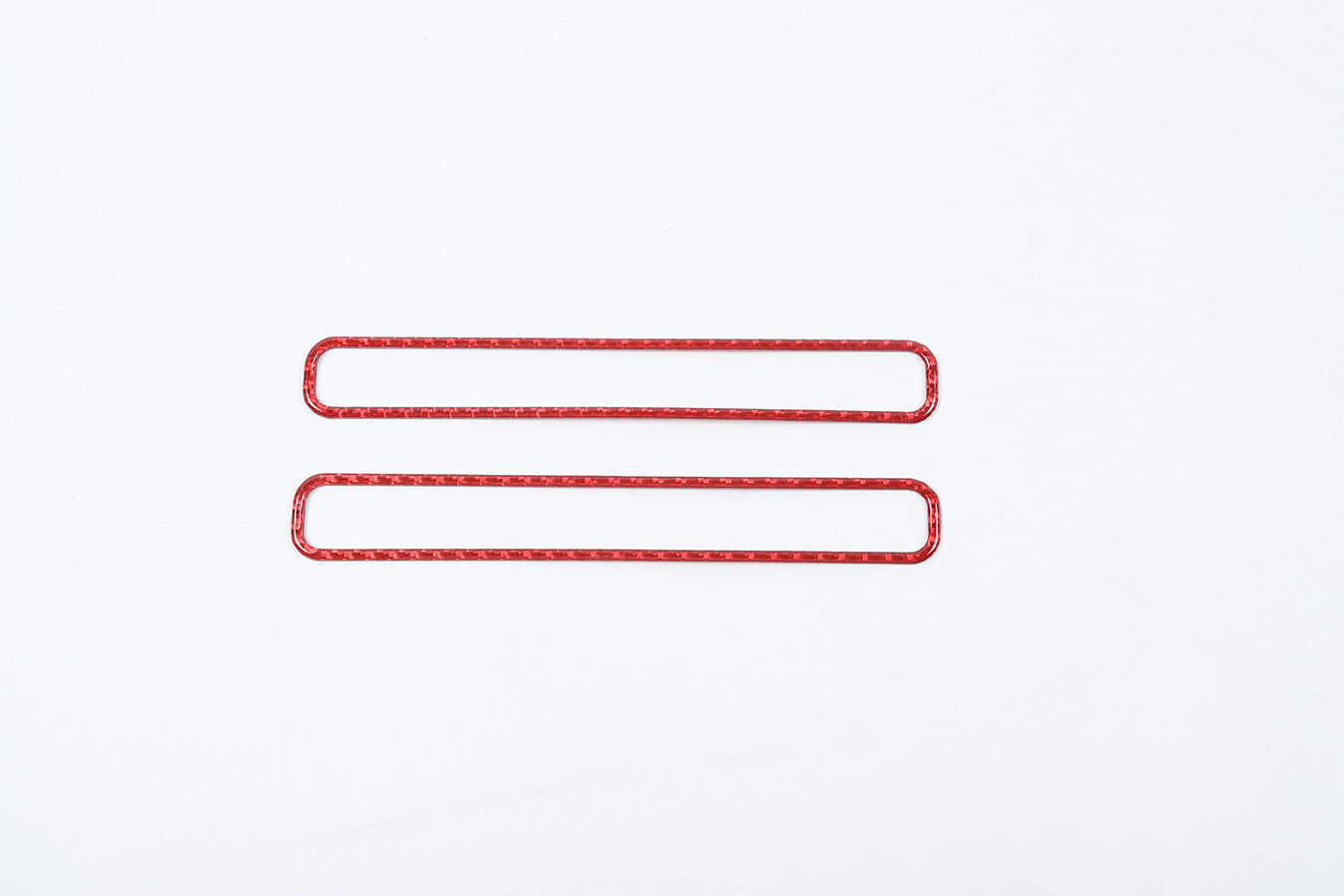 2¡ÁRed Carbon Fiber Door A/c Air Outlet Vent Panel Trim for Dodge Charger 2015-22