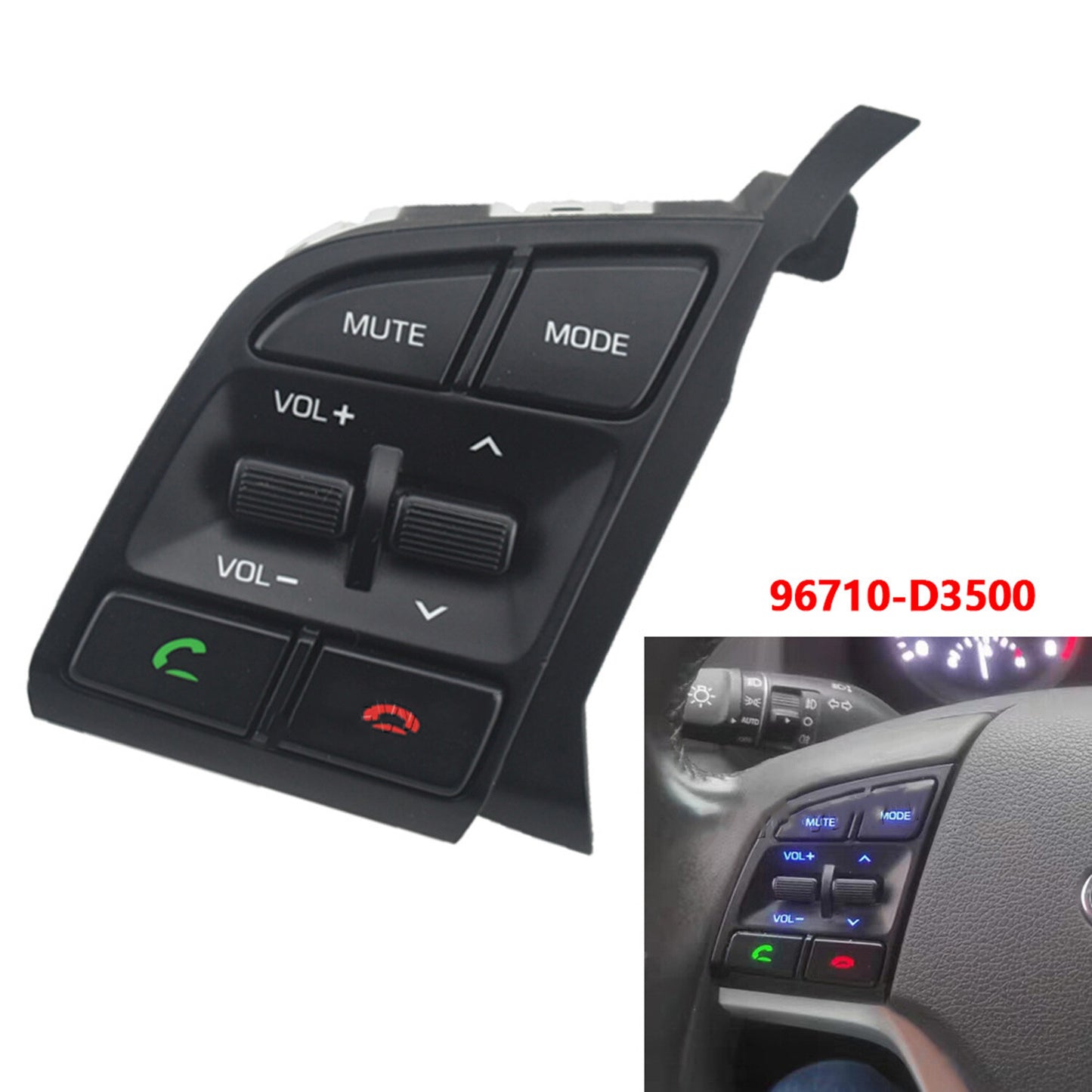 1PC 96710D35004X Steering Wheel Control Switch Left for Hyundai for Tucson 2016-2018