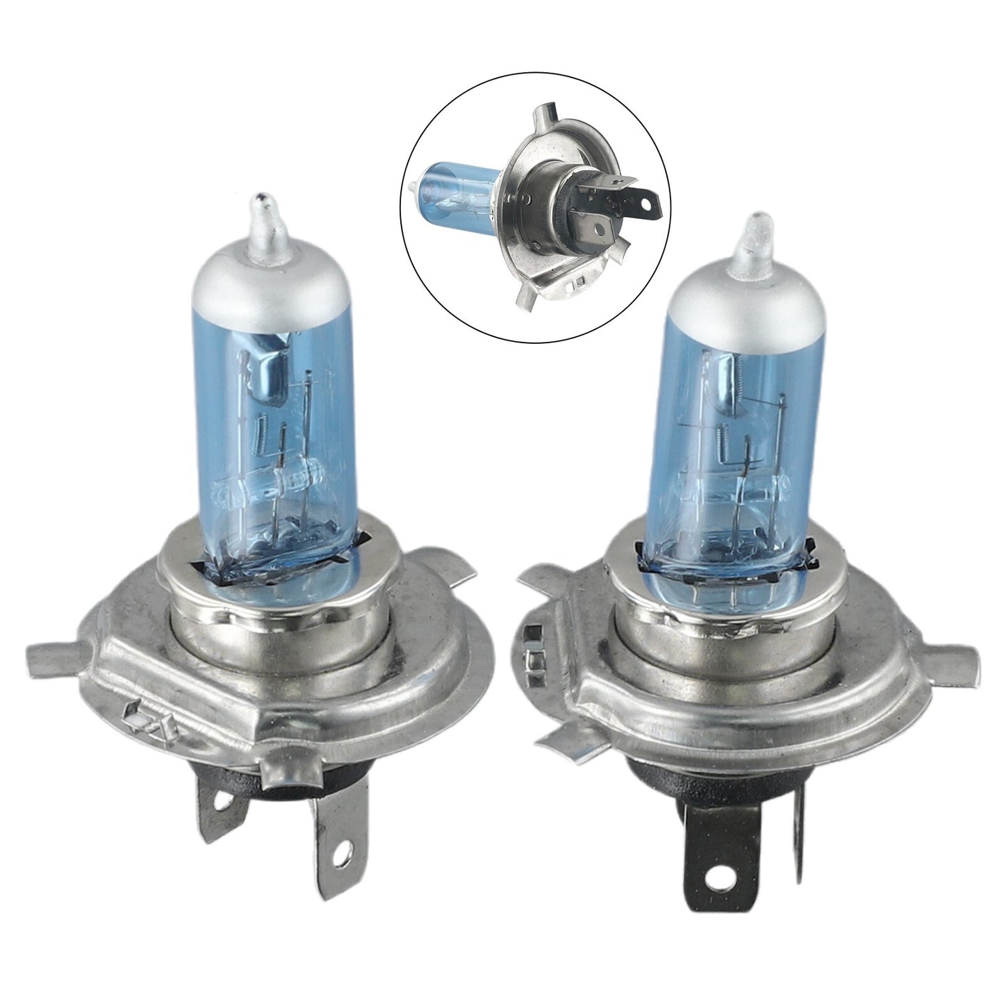 1 dual H4/HB2 9003 xenon lamp, white halogen bulb, 6000K, 1500LM, 55W, 12V