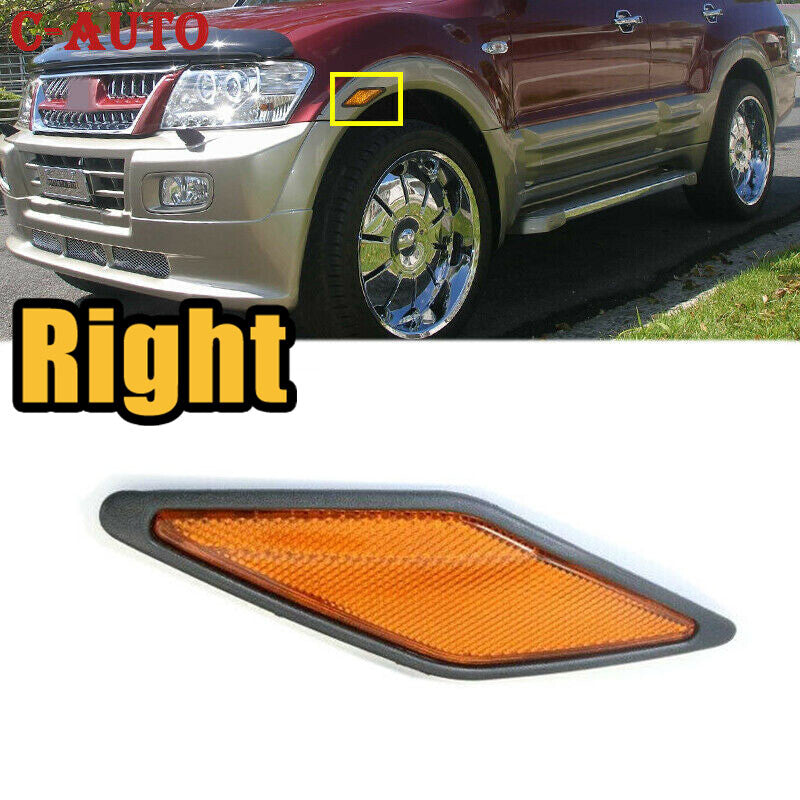 Right front fender reflectors Lamp for Mitsubishi Pajero Montero 2000-2003