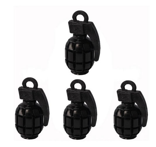 4-piece car tire valve cover rod air dust cover dustproof gray bomb suitable for Mercedes-Benz