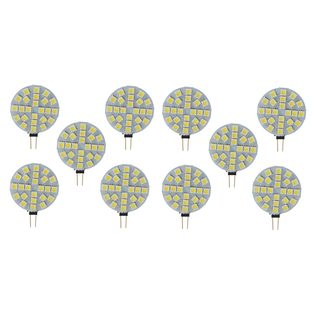 DC12V G4 Socket 24 LED 5050 SMD LED Light Round Bulb For Car Truck Landscaping