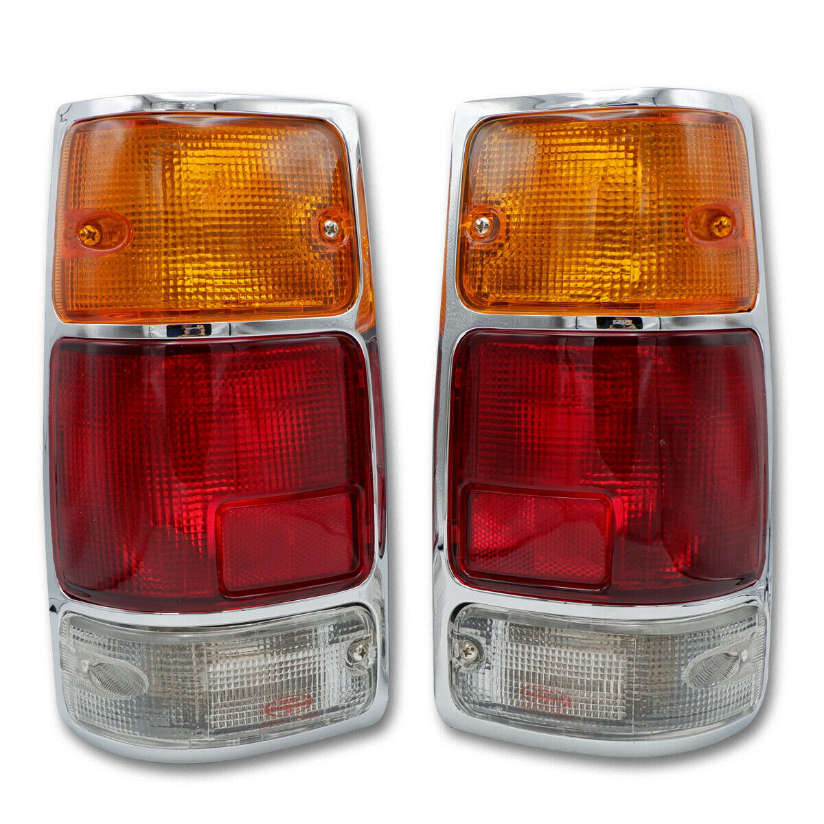 1 Pair Chrome Tail Lamp Lights Fits for Isuzu for Holden TF TFR Rodeo Pickup 1991 - 1996