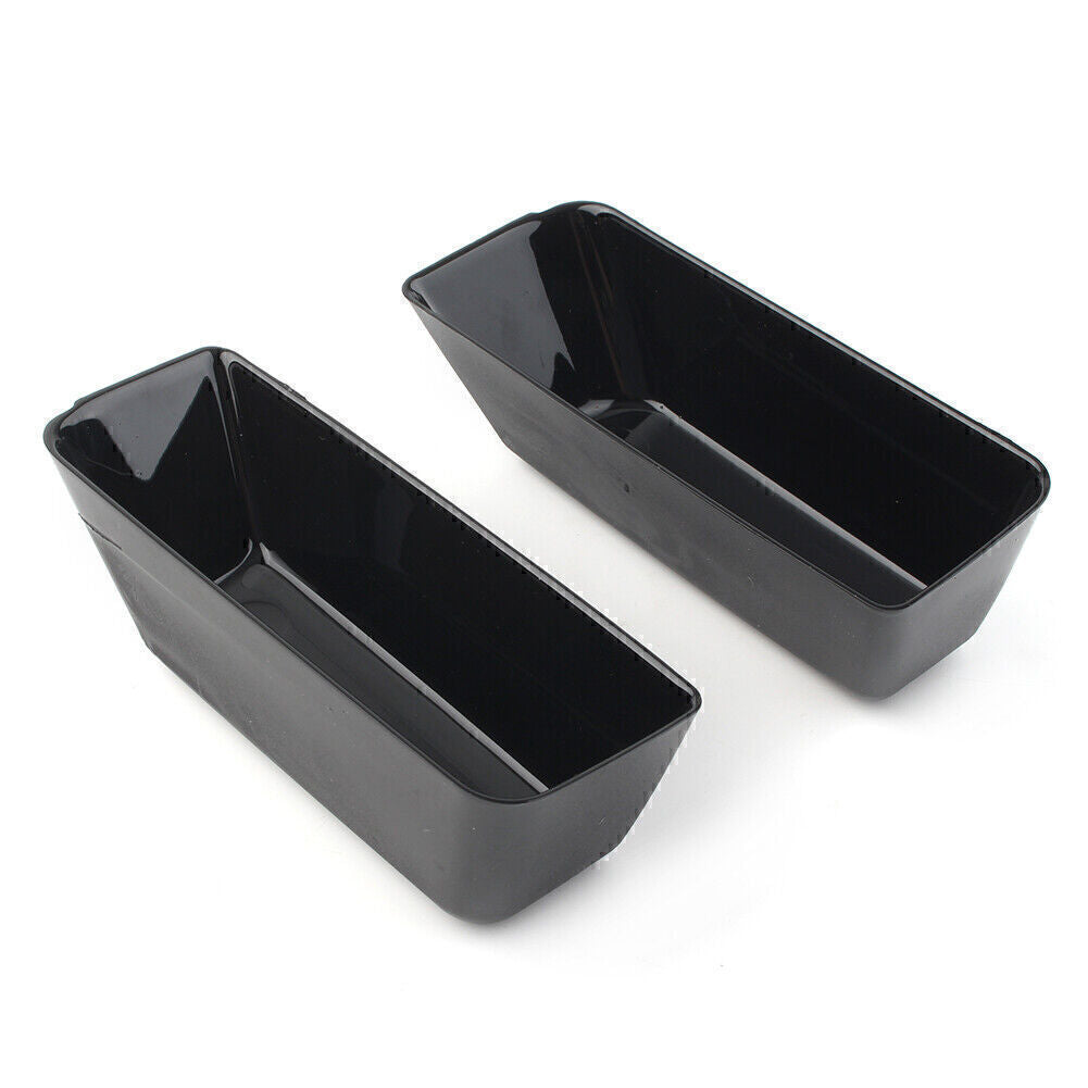 2X Car Rear Door Handle Armrest Storage Box Tray Bin Kit for Ford Edge 2015-2020