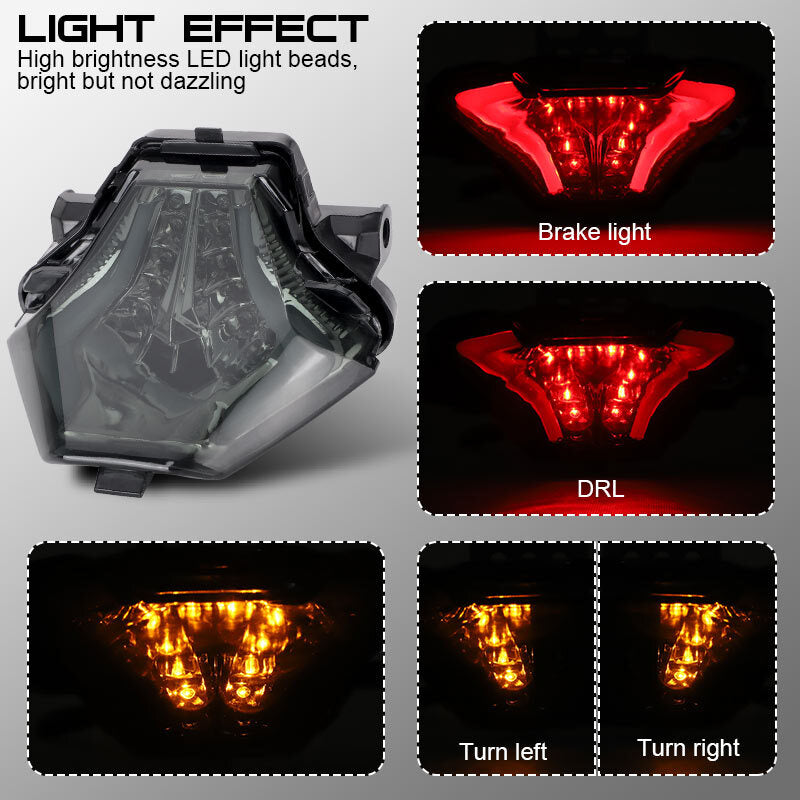 Integrated LED Tail Light Turn Signal for YAMAHA YZF R25/R3 MT07 FZ07 MT03 MT25