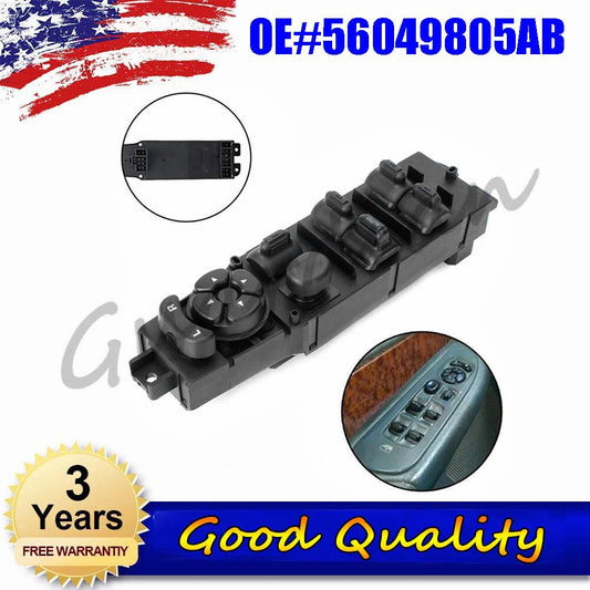 1x 56049805AB Power Window Control Switch and Baffle Driver for RAM 1500 2500 3500