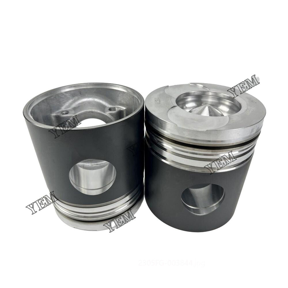 4PCS D14 Cylinder Piston Engine Piston With Pin for Volvo Excavator Engine