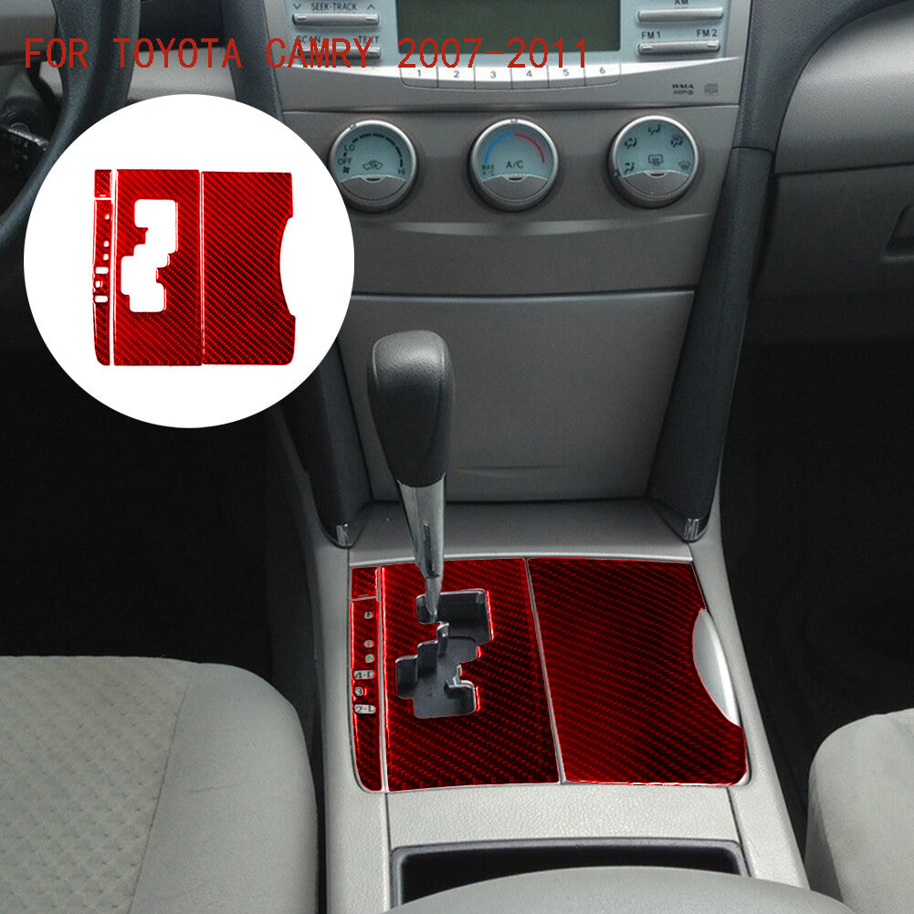 Red Carbon Fiber Below Storage (With Heated for Seat ) C for Toyota for Camry 2007-2011