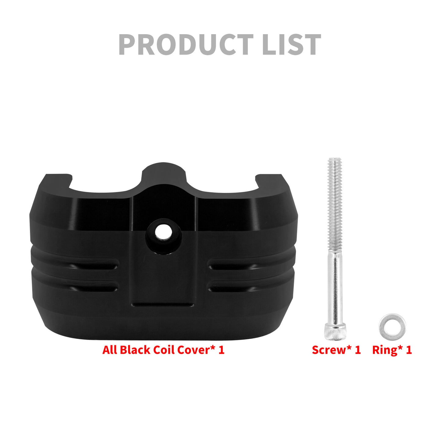 Black Aluminum Coil Cover Fit for Harley Softail Street Fat Bob Breakout 18-2024