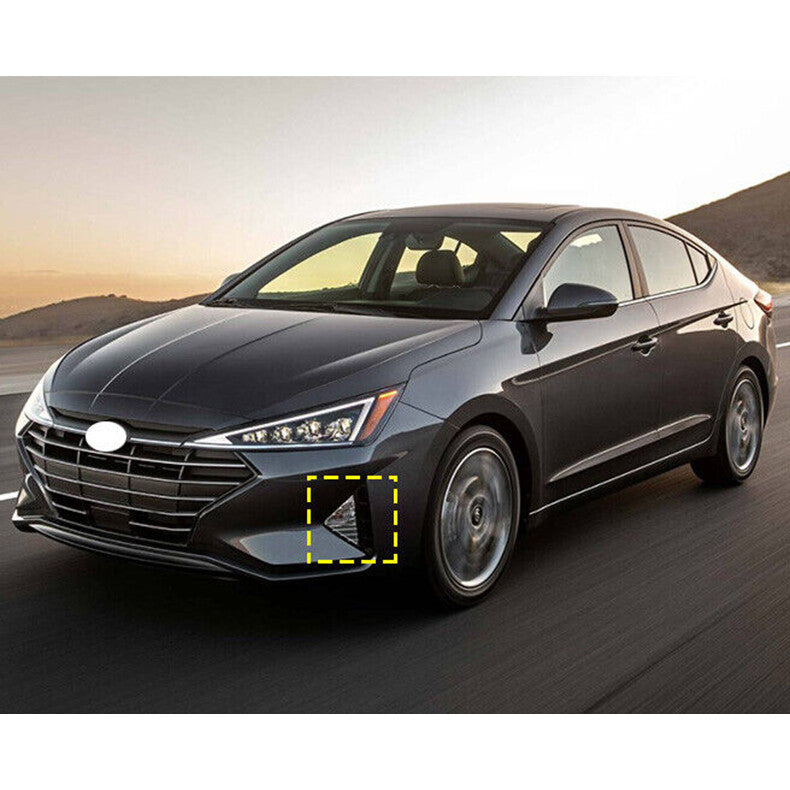 for Hyundai for Elantra 2019-2020 Chrome Front Fog Light Lamp Frame Cover Trim decor