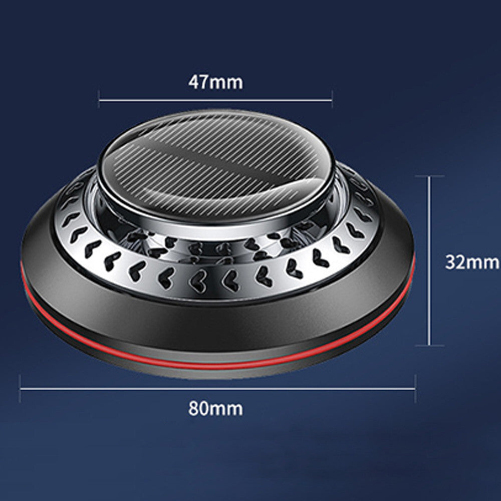 Solar Air Freshener Rotation Perfume Diffuser For CarHome Offices Accessories