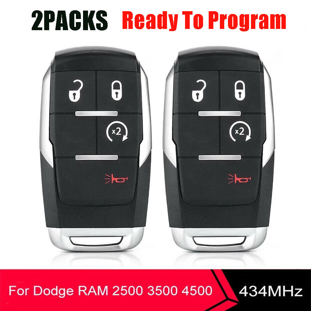 Compatible with 2019-2021 for Dodge for Ram pickups 2500 3500 4500 5500 for Smart Remote Control Keychain GQ4-76T