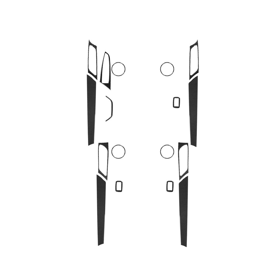 17Pcs Carbon Fiber Set Of Door Cover Trim for BMW X3 F25 X4 F26 2011-2017 Type B