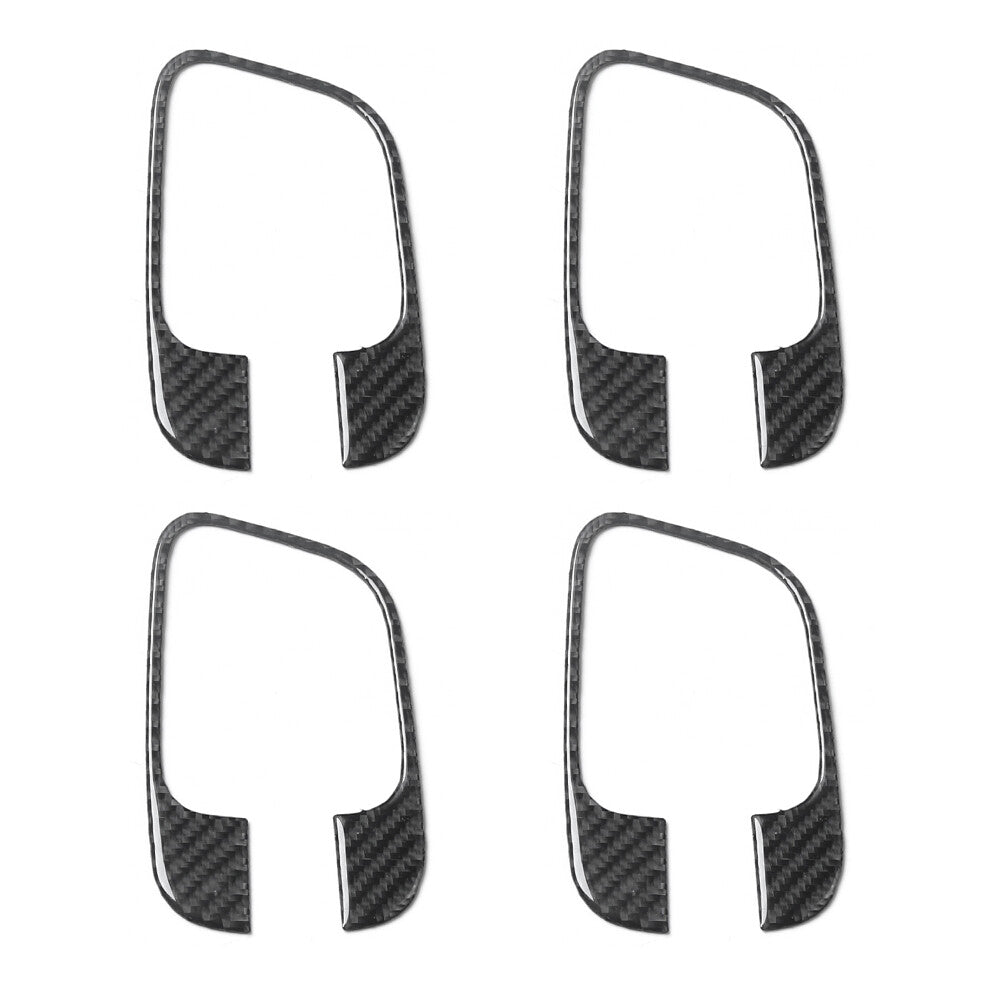 4Pcs Carbon Fiber Door Handle Decorative Cover Trim for Chrysler 300 2005-2007