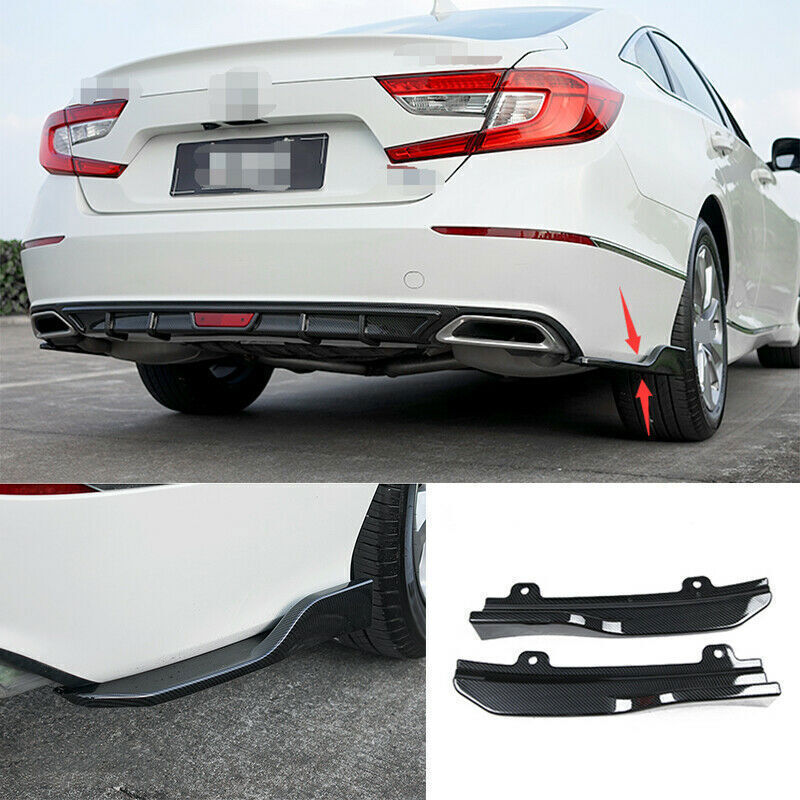 Carbon Rear Bumper Air Spoiler Side Body Trim Wing for Honda Accord 2018-2022