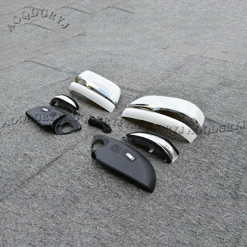 Pearl White Rearview Mirror Cover Assy for LEXUS LX570 2016-2021 W/Turn Signal