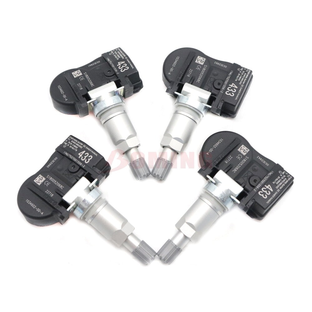 Set of 4 TIRE PRESSURE SENSOR TPMS NEW 103460200A for TESLA MODEL 3 S X 433MHZ