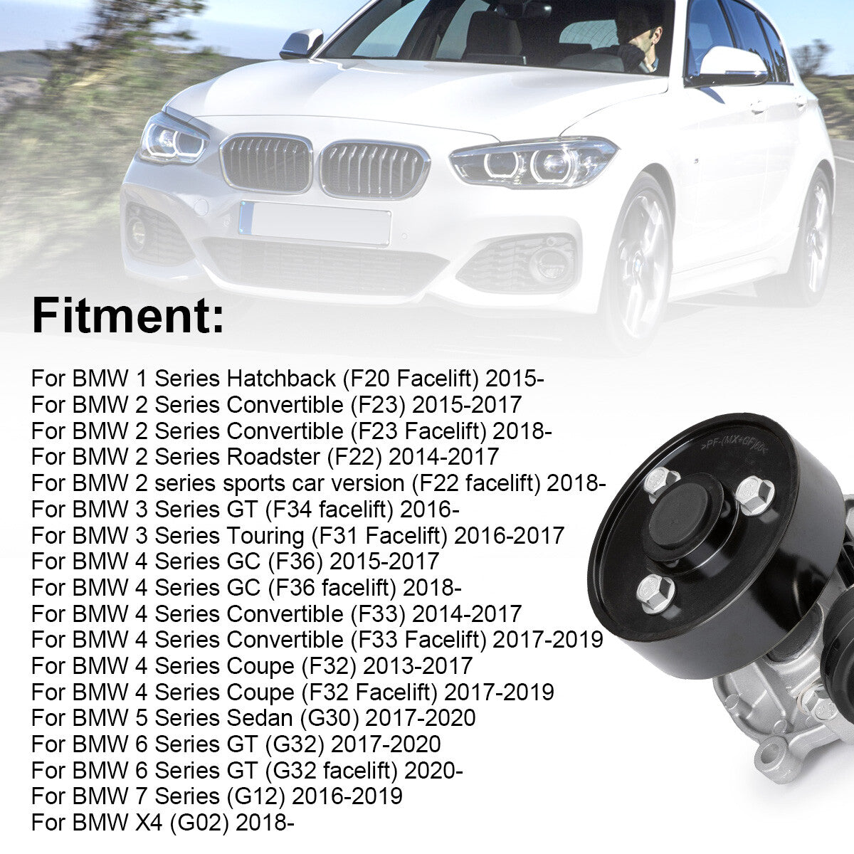 11518638026 Coolant Water Pump Assembly Fits for BMW F32 F33 220i 420i 430i 530i X3