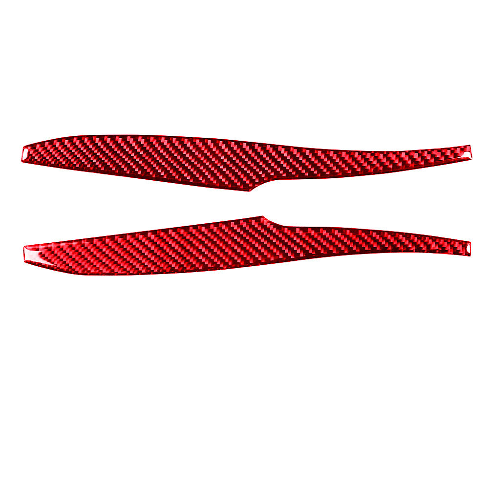 Red Carbon Fiber Rearview Mirror Decorative Cover Trim for Toyota 4Runner 10-20