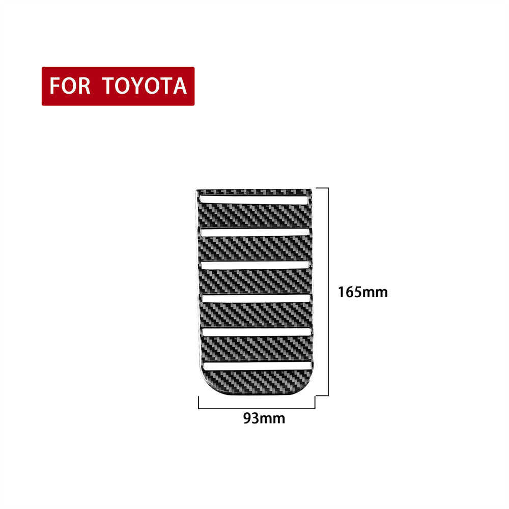 for Toyota Tundra Carbon Fiber Center Armrest Storage Box Mat Cover 2014-2018