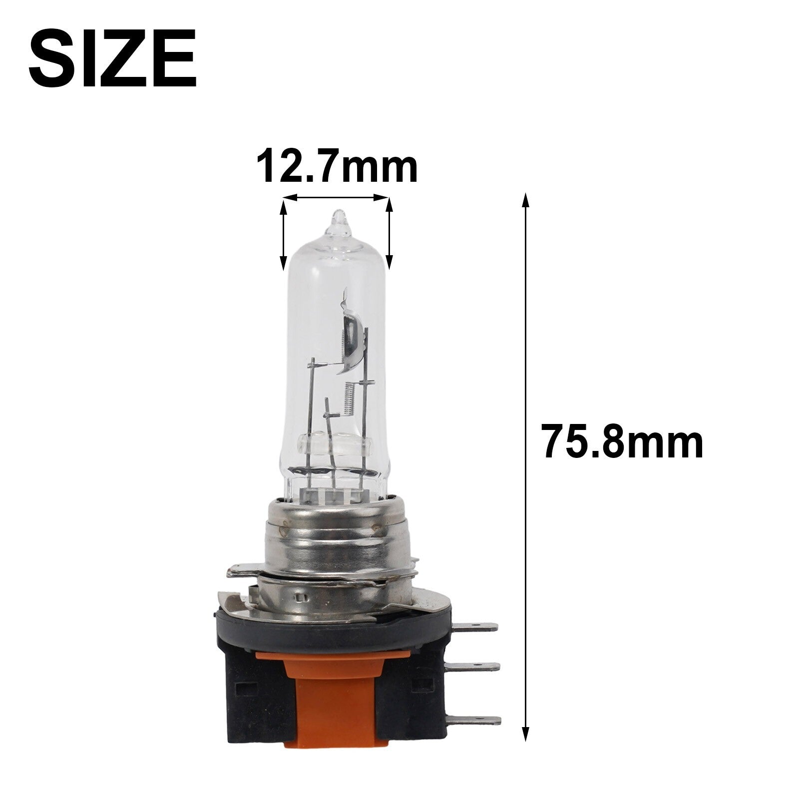 2x H15 12V 15/55W Halogen Headlight Bulbs For Car High Beam Bulbs