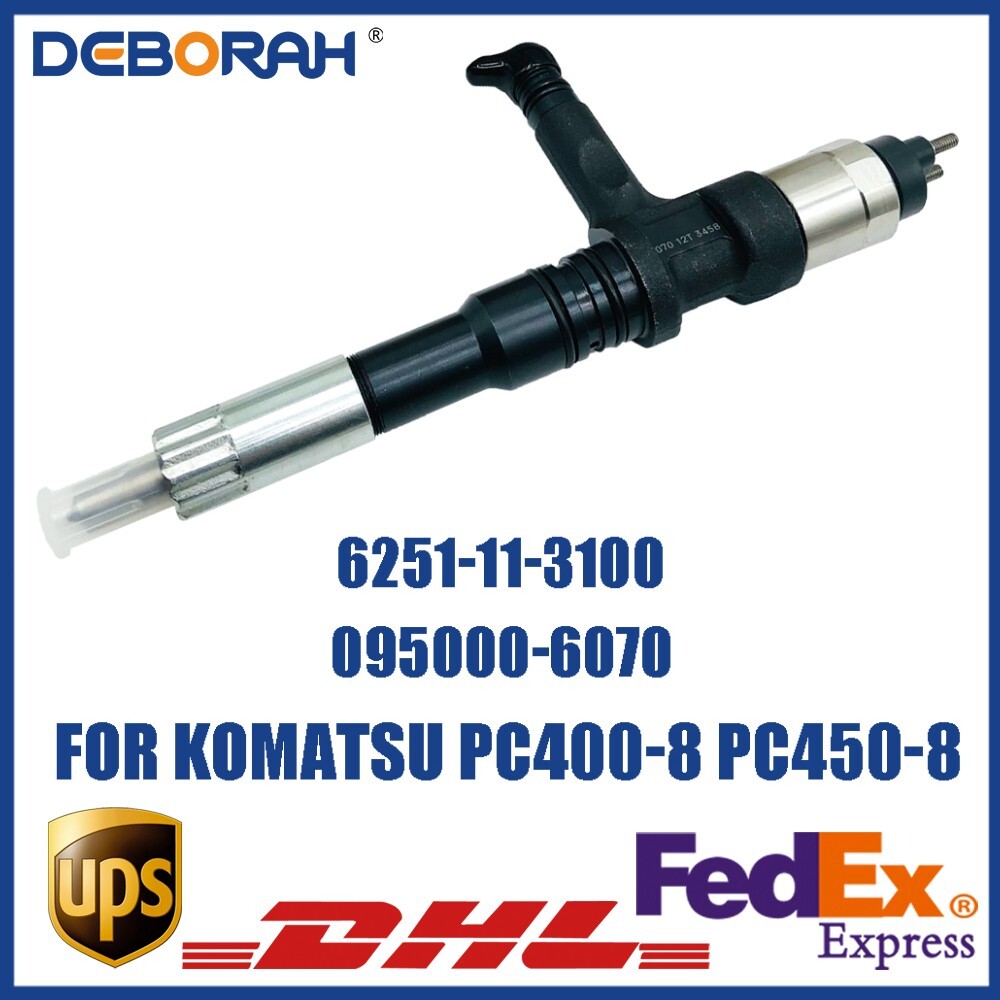 095000-6070 Diesel Fuel Injector for 6251-11-3100 Komatsu 6D125 PC400-8 PC450-8