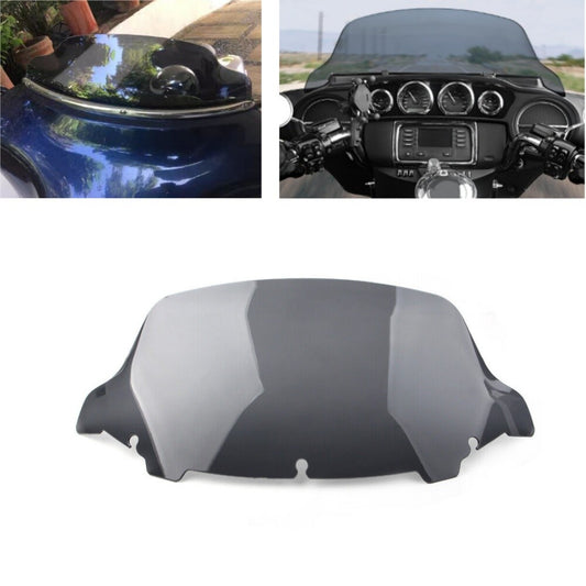10.5'' Smoke Wave Windshield Windscreen for Harley Touring Street Glide 2014-24