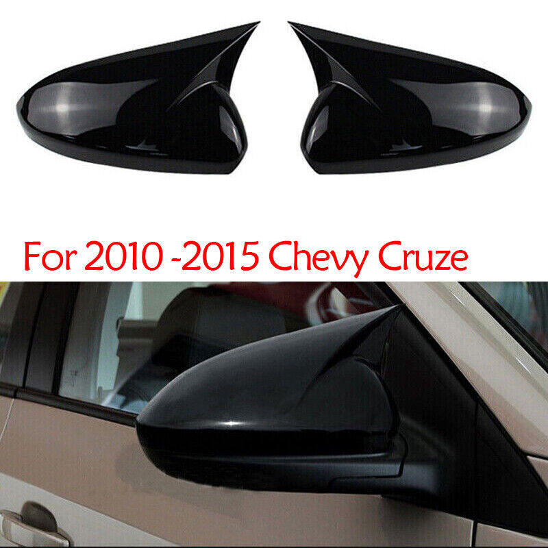 for Chevy for Cruze 2010 2011 2012 2013 2014 2015 Glossy Black Car Mirrpr Cover Cap