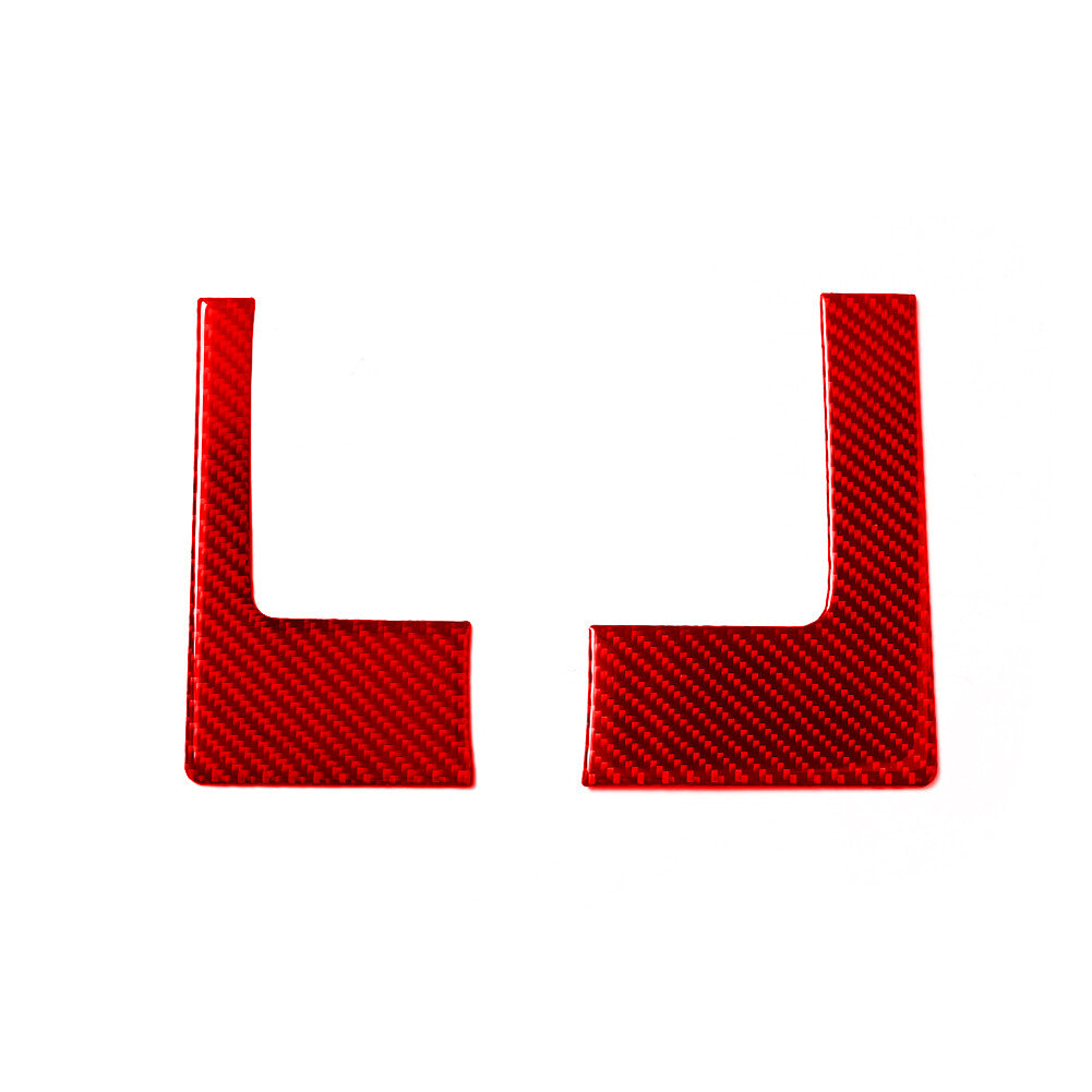 2X Red Carbon Fiber Speedometer Surround Cover Trim for Dodge for RAM 1500 2009-12