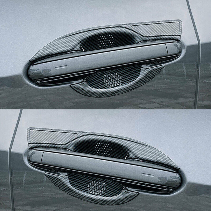 Carbon Fiber Car Door Handle Bowl Cover Trim for Lexus NX250 350 450h 2022-2023