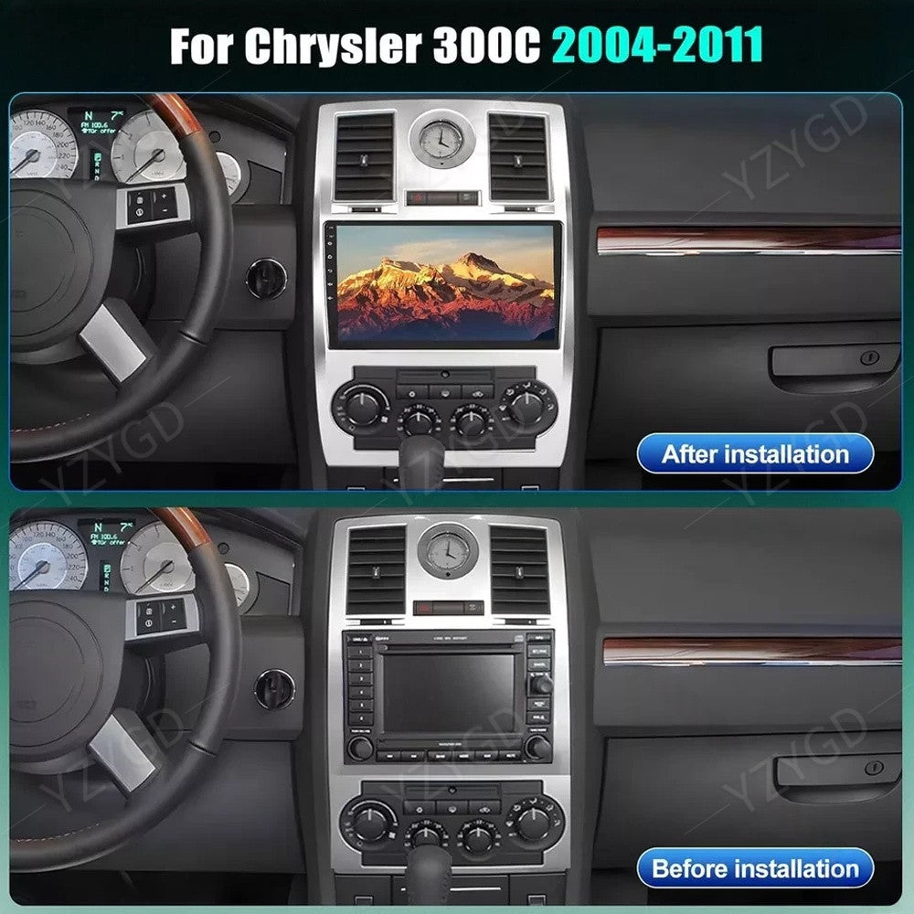 for Chrysler 300C 2004-2007 Stereo Android 14 Carplay Car Radio GPS Navi Wifi BT