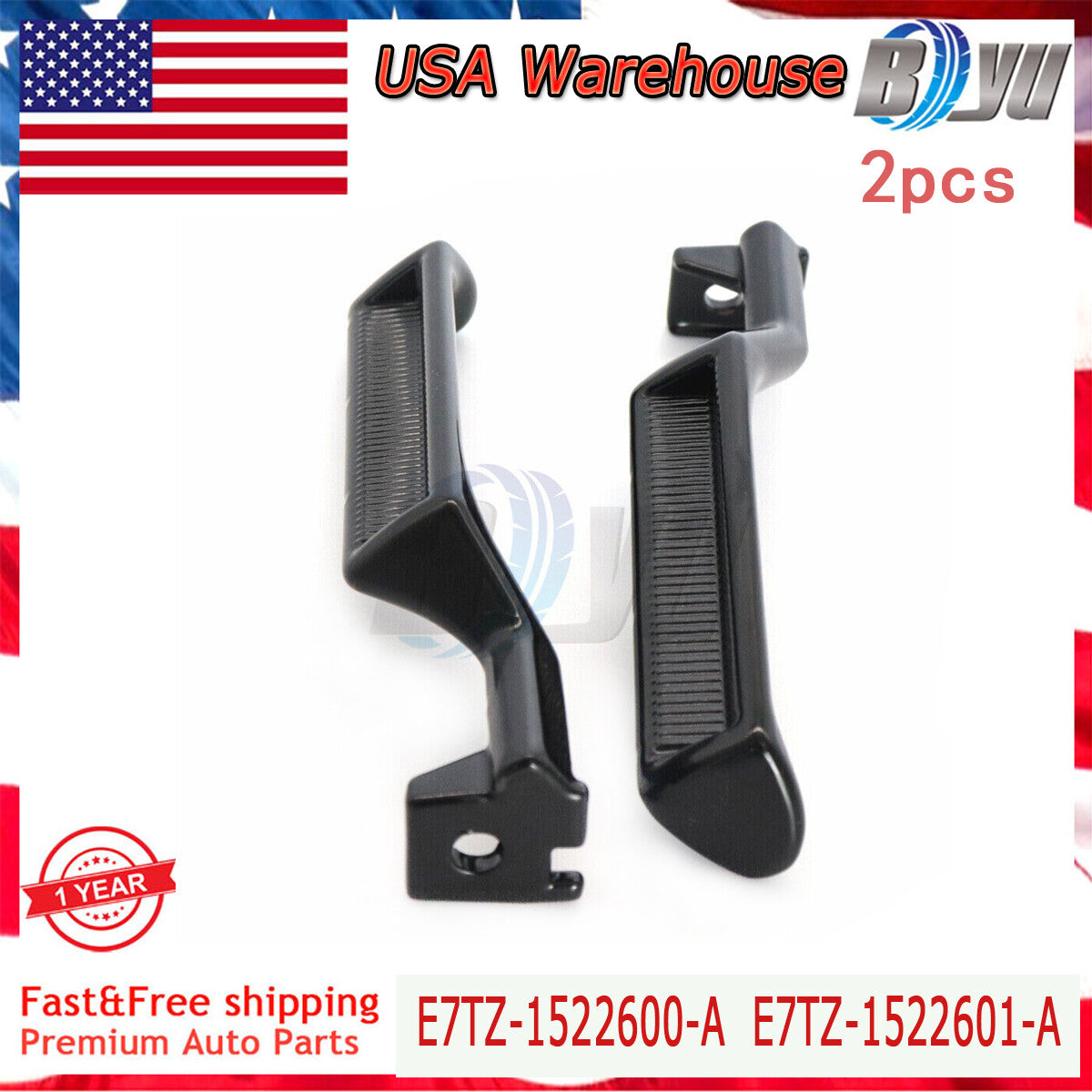 LH RH Pair Door Handle Metal Inner Driver Side for Ford Bronco F350 F250 F150