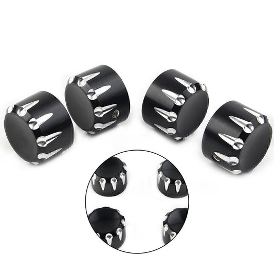 4x Black Motor Engine Screw Topper Cover Head Bolt Caps for Harley Sportster