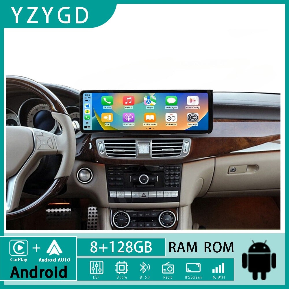 14.9Car Radio GPS Navi for Mercedes for Benz CLS 2010 2011 Stereo Android CarPlay