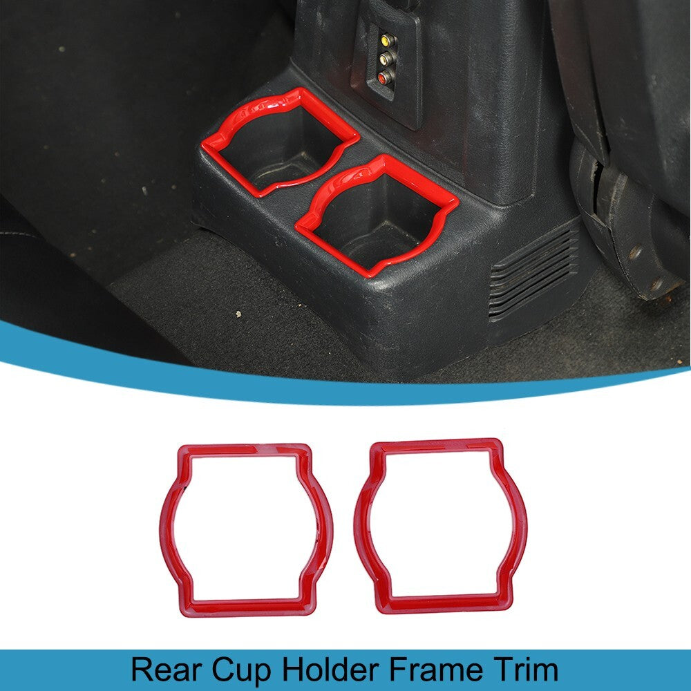 Red Rear Water Cup Holder Frame Trim for Dodge Nitro/ for Jeep Liberty 2007-2012