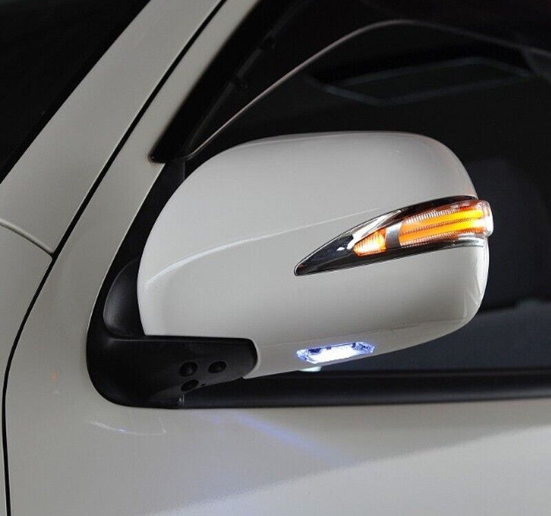 Car Electric Reflector Rearview Mirror Exterior for Toyota Hiace With Led Light