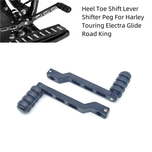 Black Heel Toe Gear Shift Lever w/ Shifter Peg for Harley Electra Glide 1988-up