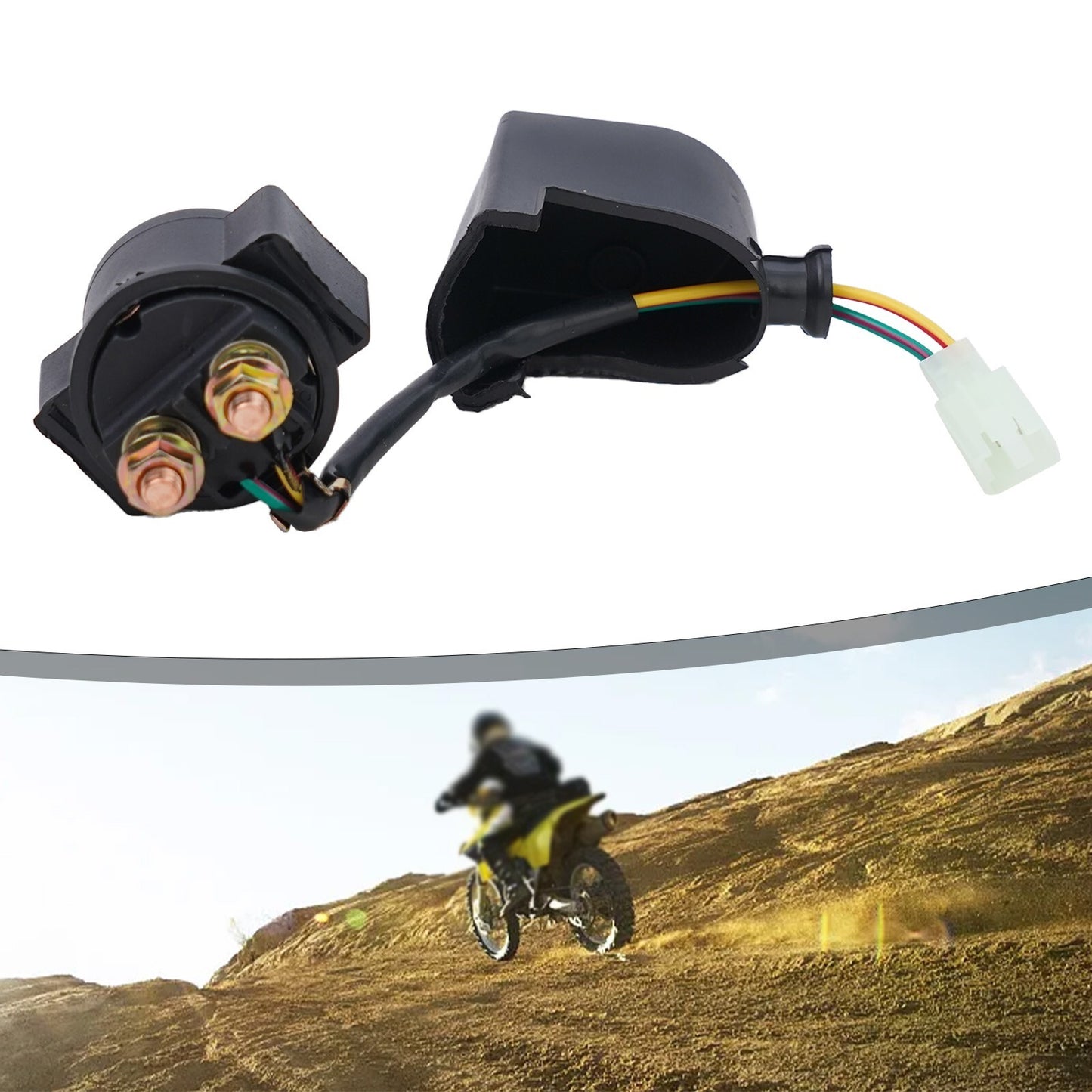 Starter Relay Solenoid 50 110cc/125cc/150cc for GY6 ATV Go Kart Scooter Moped