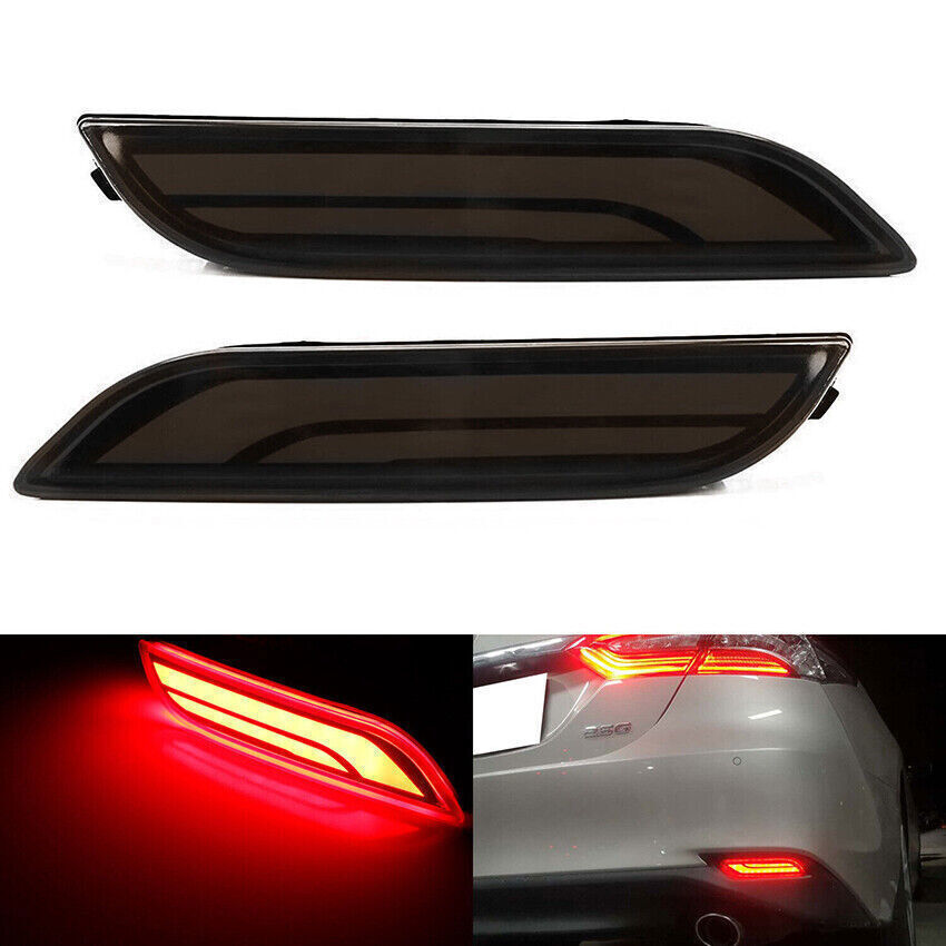 for Toyota for Camry 18-2023 Smoked Lens LED Rear Fog Light Tail Bumper Light Lamps
