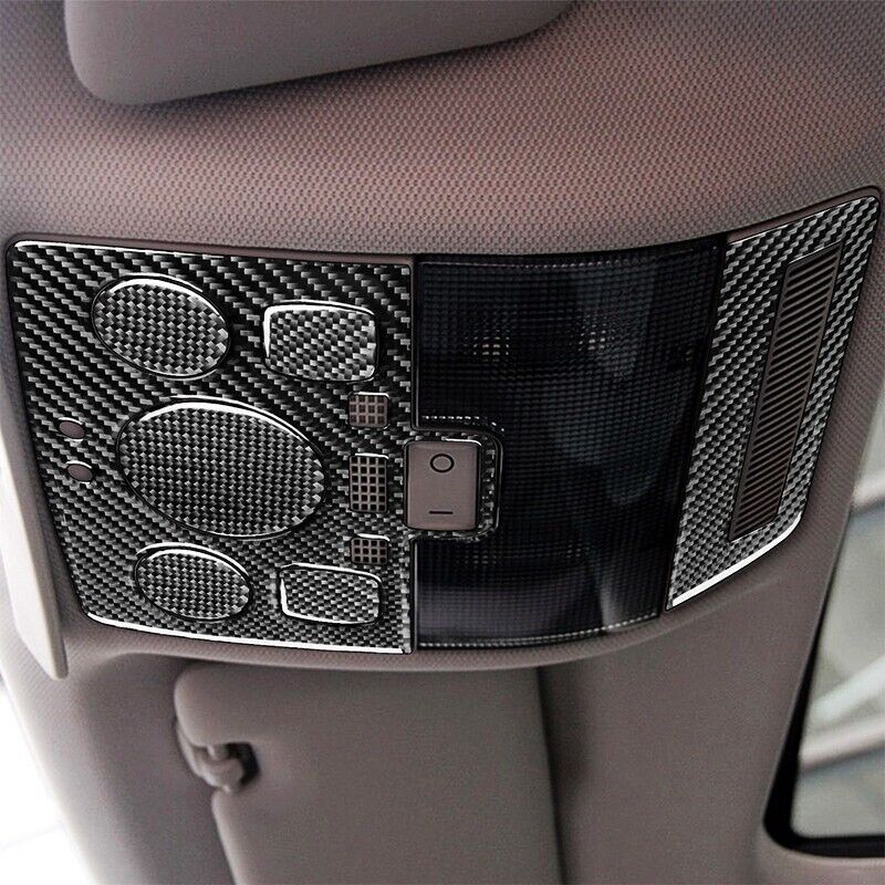 Real Carbon Fiber Car Reading Lights Panel Cover Trim for Audi A3 S3 06-2007