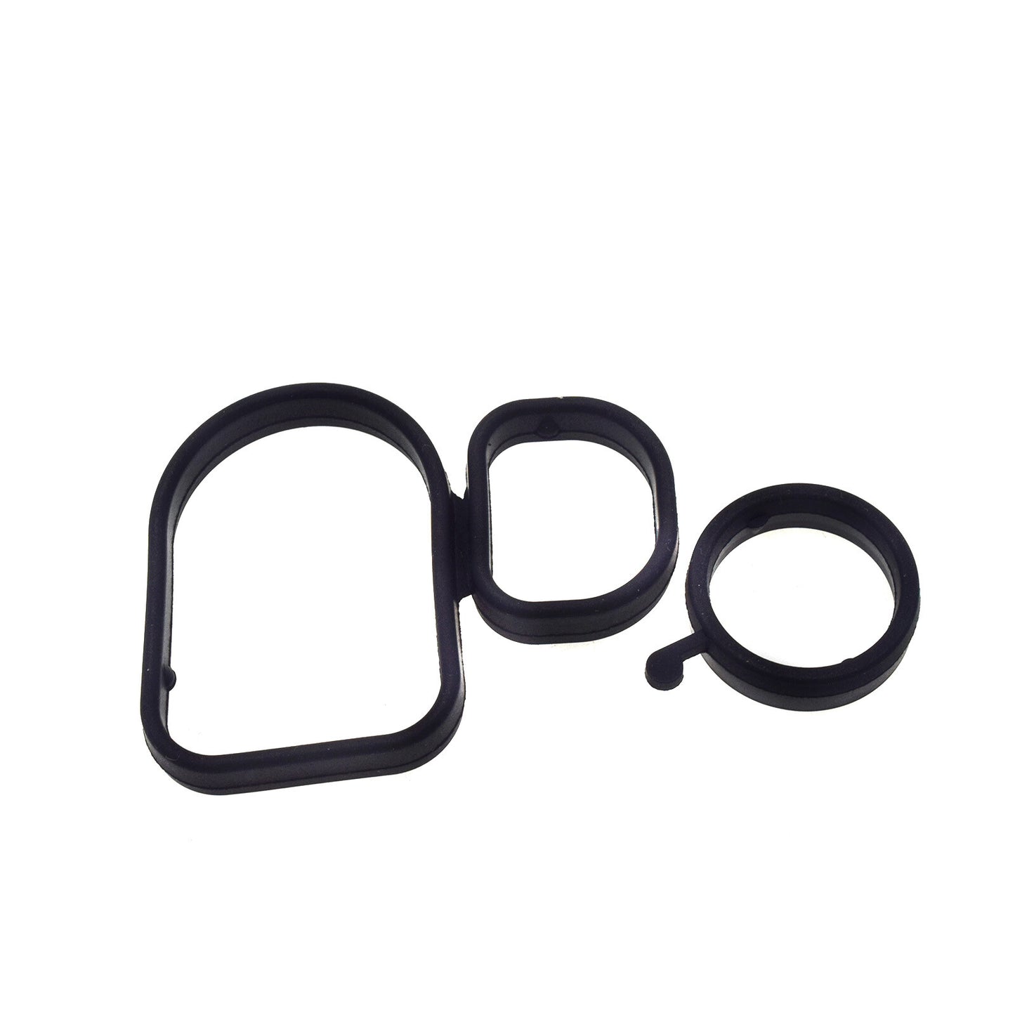 Engine Oil Cooler Gasket Black Set for Audi TT Quattro for VW Beetle for Jetta 07K117070