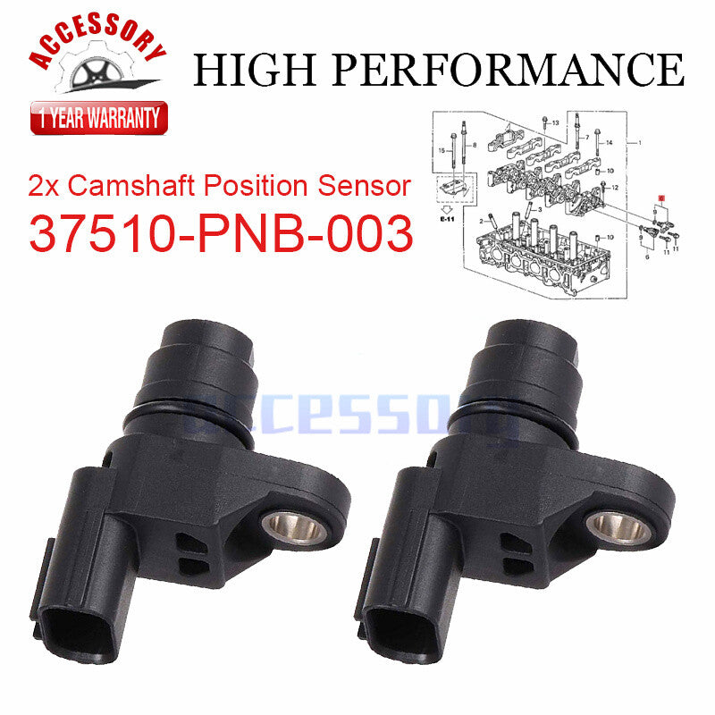 Two camshaft position sensors (CPS) for Honda for Civic , Accord, CRV, for Acura for RDX , RSX.