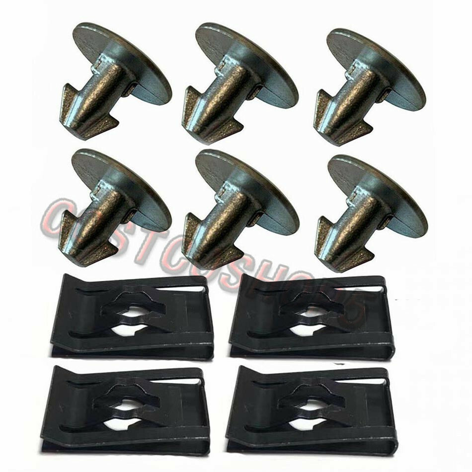 Set of 10 Lower Engine Cover Pin Screw+Access Clip for Honda for Civic CRV Accord