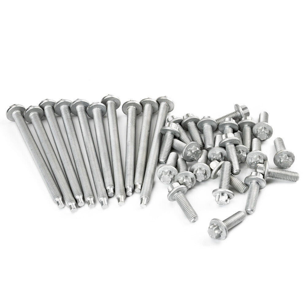 Engine oil pan bolt set in steel, suitable for BMW E88, E90, E91, E92, F23, F80, F61, 11132210959
