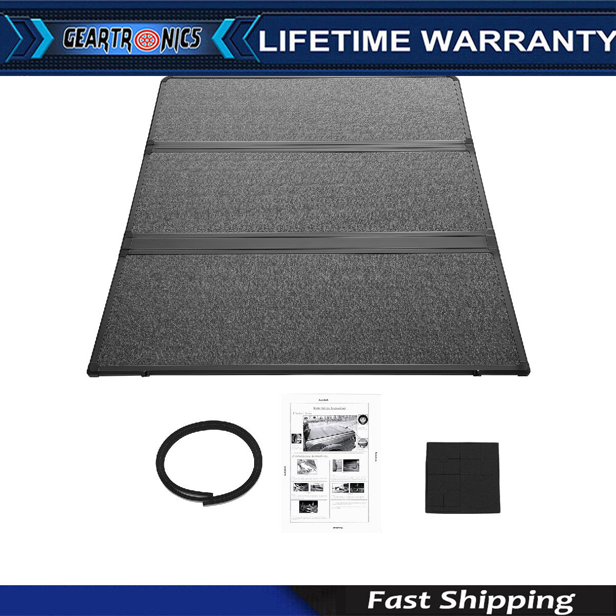 Hard Truck Tonneau Cover For 2019-2023 2024 for Ford Ranger 5FT Short Bed TRI-Fold S