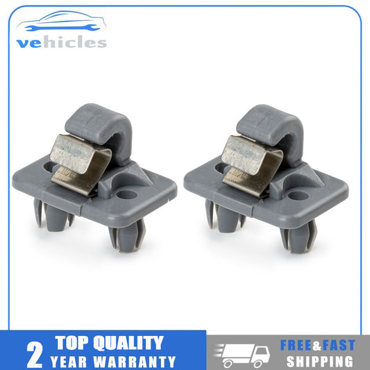 2x 8U0857562A Gray Inner Sun Visor Clips for Audi A3 A4 A5 Q5 A7 B6 B7 B8 S4 S5