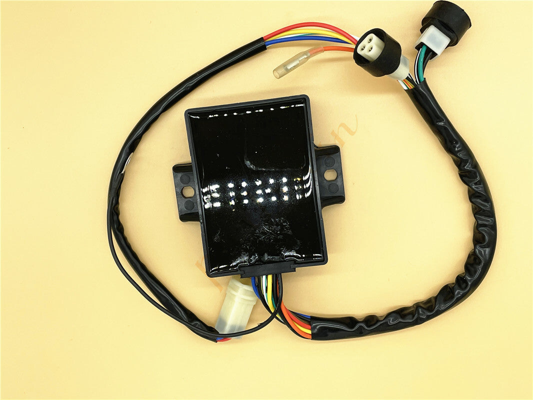 CDI module box for Yamaha ATV Warrior 350 YFM350 348cc 1990-1995 with multi-curve design.
