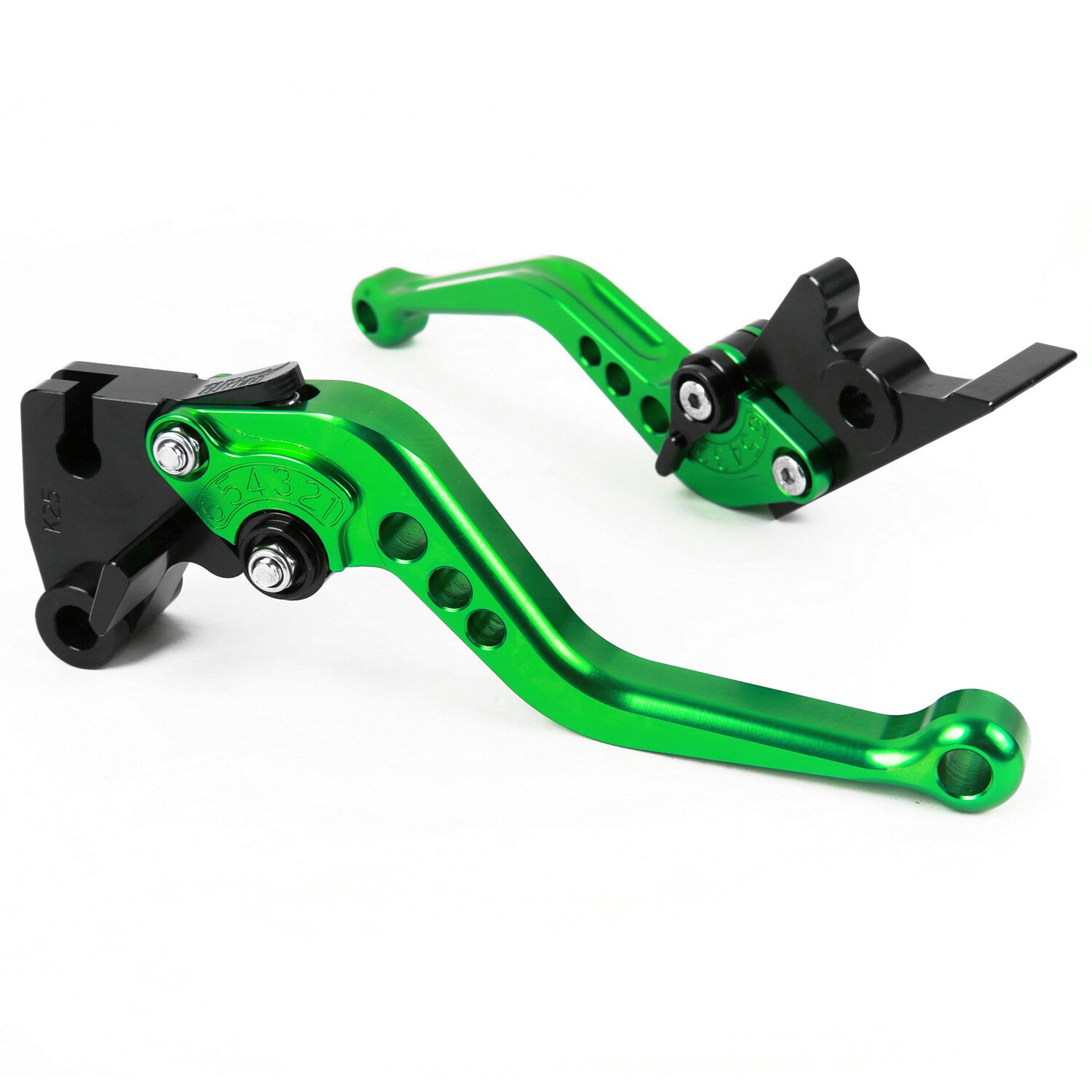 for Kawasaki 250R 08-12/ 300R 13-17 Short Clutch Brake Levers CNC Green US